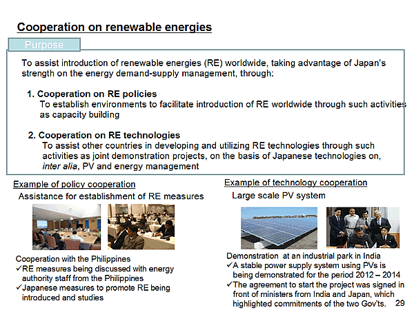 Cooperation on renewable energies