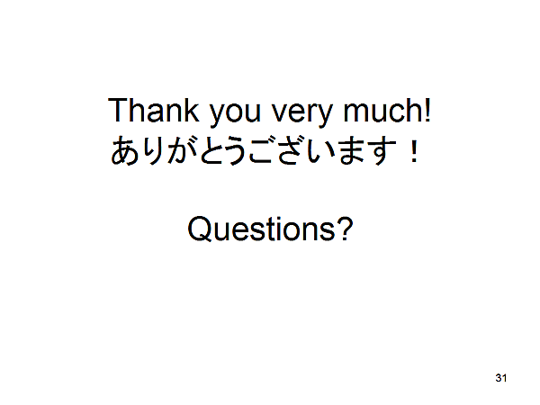 Thank you very much! / Questions?