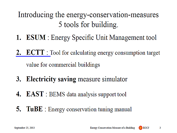 Introducing the energy-conservation-measures 5 tools for building.