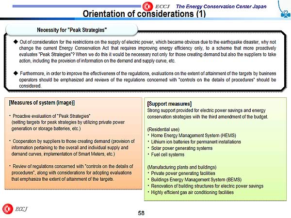 Orientation of considerations (1)