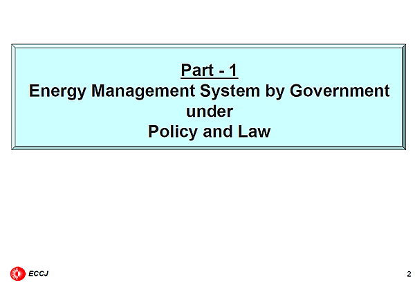 Part - 1 Energy Management System by Government under Policy and Law