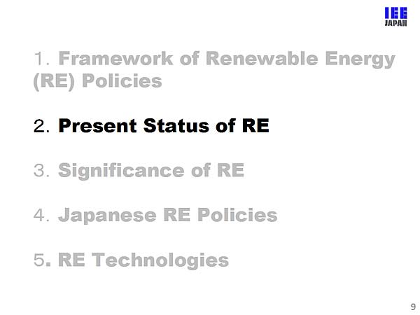 2.Present Status of RE