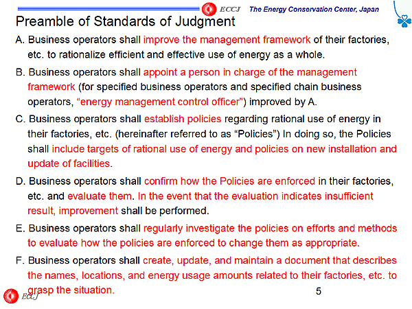 Preamble of Standards of Judgment