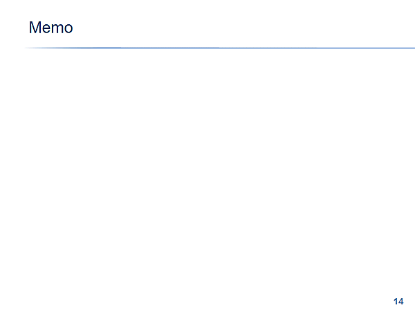 Memo 