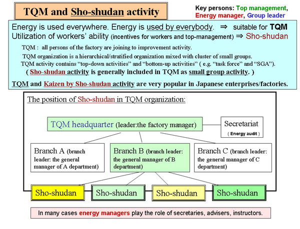 TQM and Sho-shudan activity