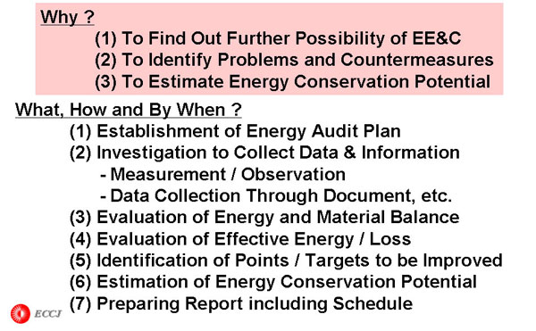 Energy Audit : Why, What, How and By When ?