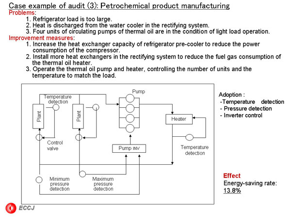 Case example of audit (3): Petrochemical product manufacturing 