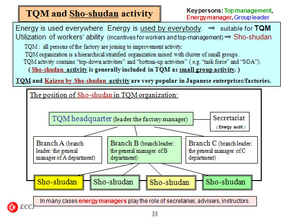 TQM and Sho-shudan activity