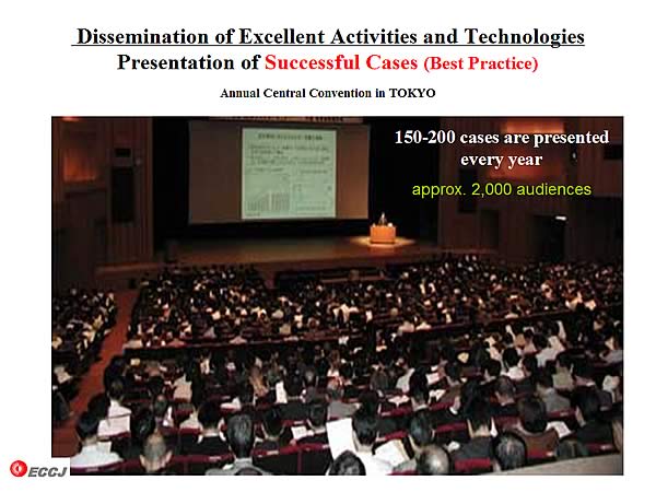Dissemination of Excellent Activities and Technologies Presentation of Successful Cases (Best Practice) Annual Central Convention in TOKYO
