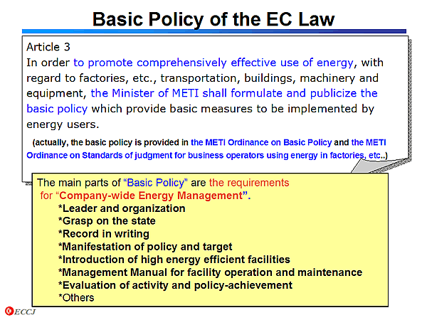 Basic Policy of the EC Law