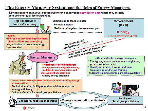 The Energy Manager System and the Roles of Energy Managers: