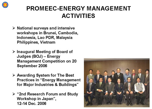 PROMEEC-ENERGY MANAGEMENT ACTIVITIES