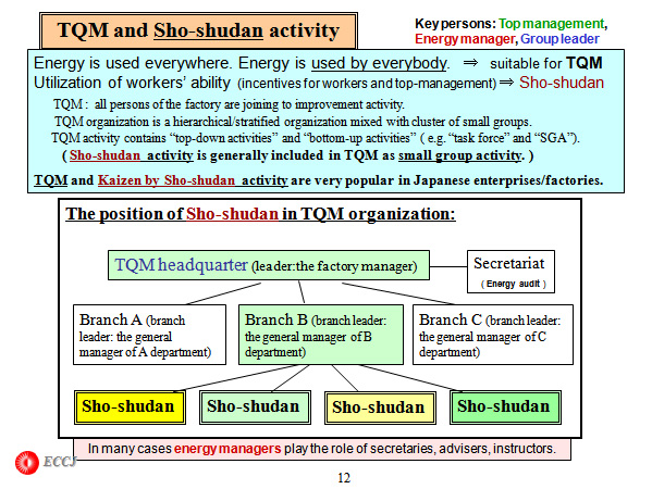 TQM and Sho-shudan activity