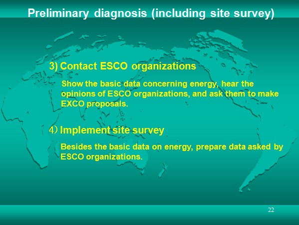 Preliminary diagnosis (including site survey)