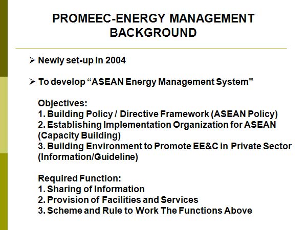 PROMEEC-ENERGY MANAGEMENT