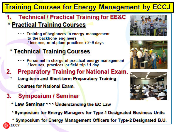 Training Courses for Energy Management by ECCJ