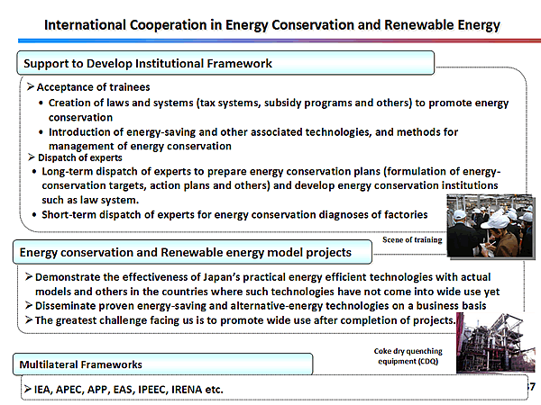 International Cooperation in Energy Conservation and Renewable Energy
