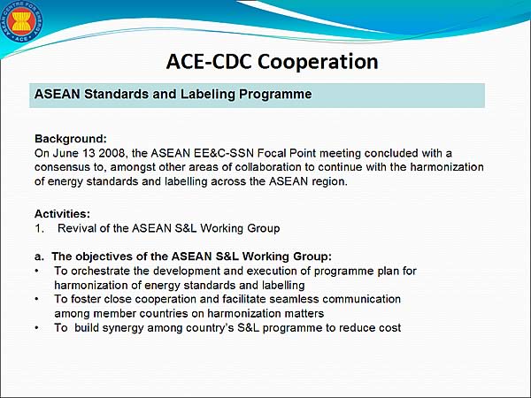 ACE-CDC Cooperation