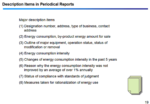 Description Items in Periodical Reports