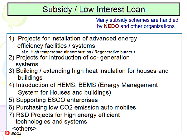 Subsidy / Low Interest Loan