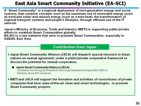 East Asia Smart Community Initiative (EA-SCI)