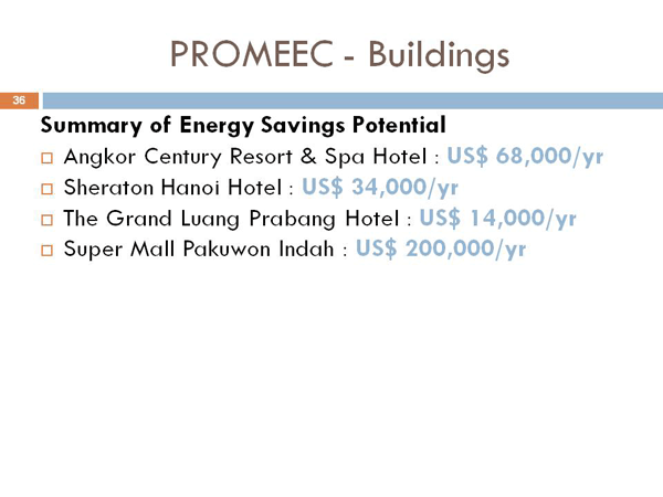 PROMEEC - Buildings