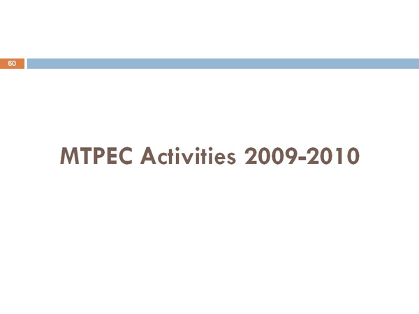 MTPEC Activities 2009-2010