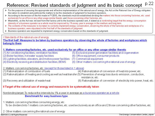 Reference: Revised standards of judgment and its basic concept