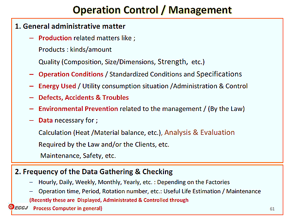 Operation Control / Management