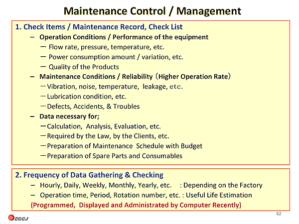 Maintenance Control / Management