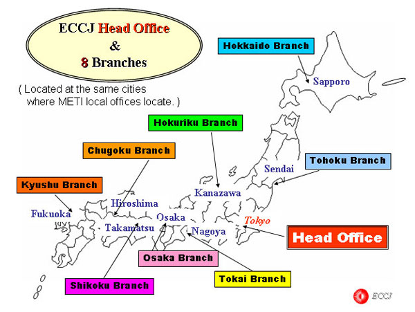 ECCJ Head Office & 8 Branches