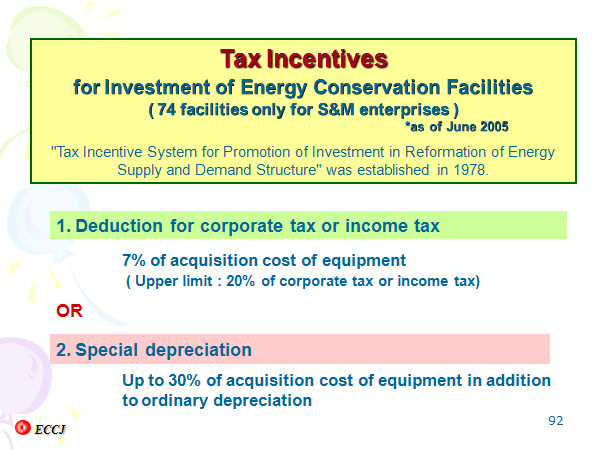 Tax Incentives