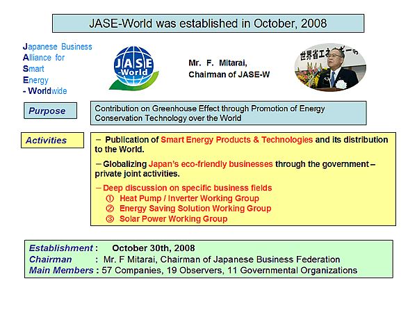 JASE-World was established in October, 2008
