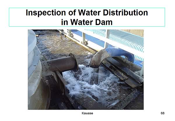 Inspection of Water Distribution in Water Dam