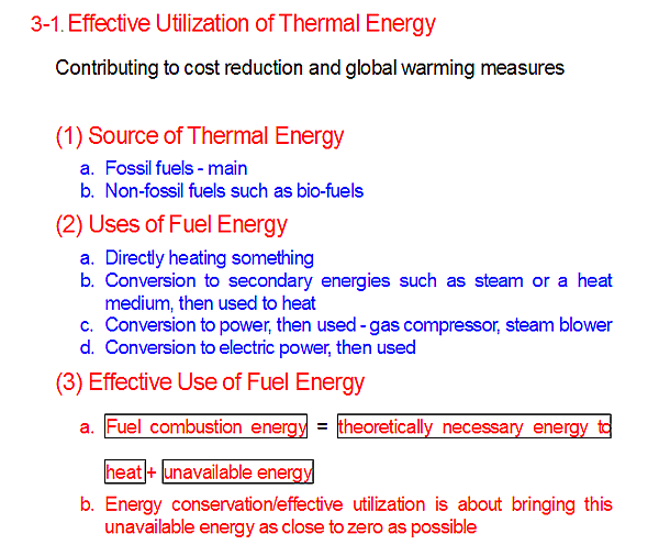 3-1. Effective Utilization of Thermal Energy