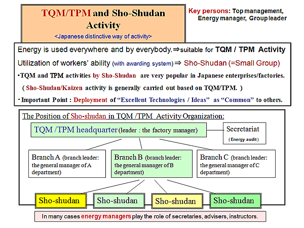 TQM/TPM and Sho-Shudan Activity <Japanese distinctive way of activity>