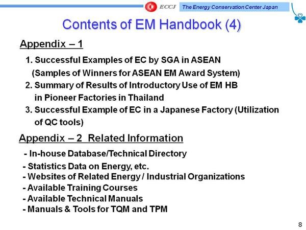 Contents of EM Handbook (4)