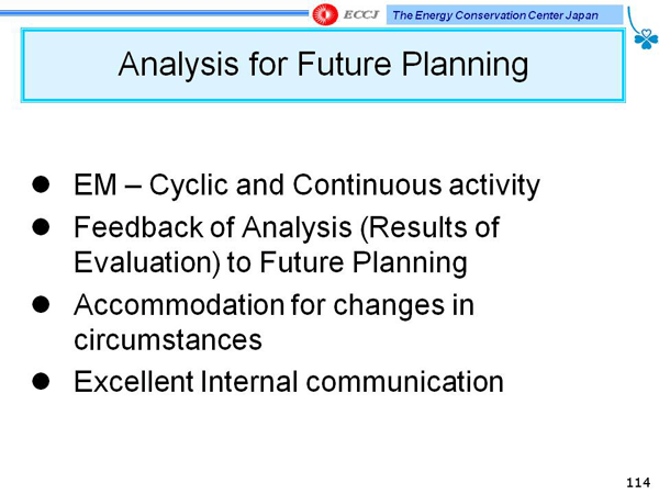Analysis for Future Planning