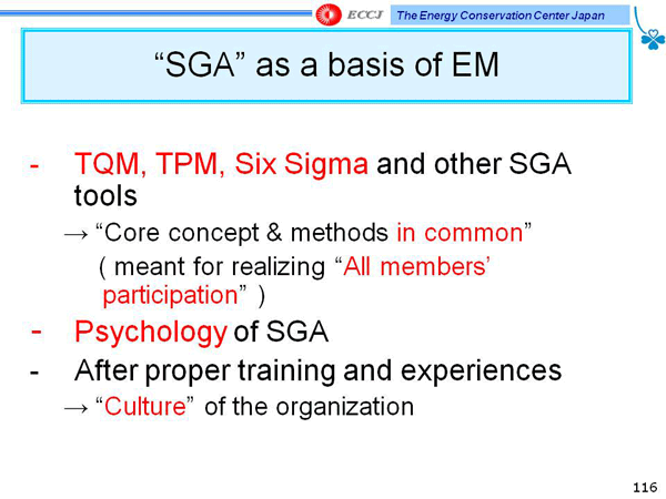 “SGA” as a basis of EM