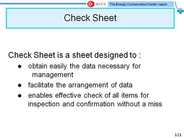 Check Sheet