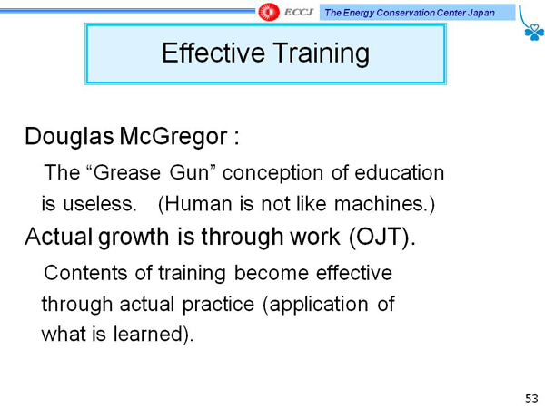 Effective Training