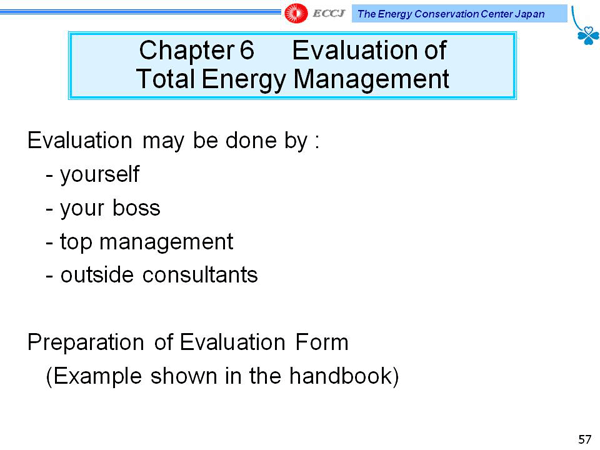 Chapter 6 Evaluation of Total Energy Management