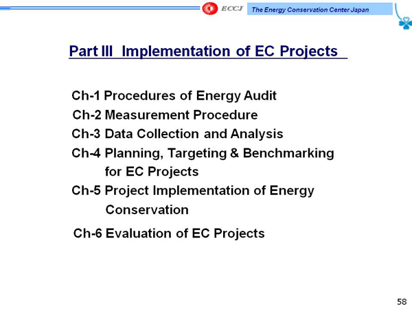 Part III. Implementation of EC Projects