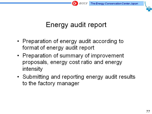 Energy audit report