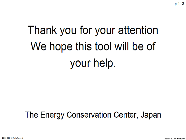 Thank you for your attention We hope this tool will be of your help.