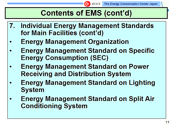 Contents of EMS (contd)