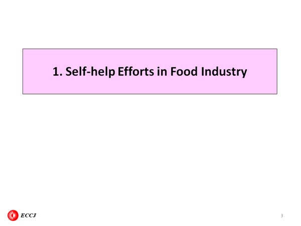 1. Self-help Efforts in Food Industry
