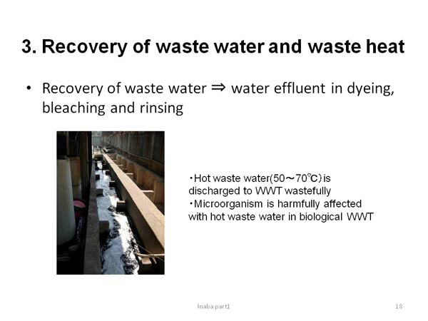 3. Recovery of waste water and waste heat