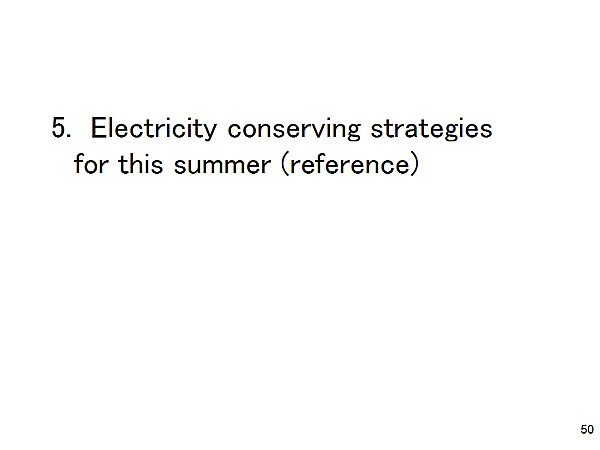5. Electricity conserving strategies for this summer (reference)