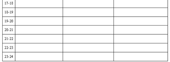 4. Daily change of electricity load (Please fill in to the best of your knowledge.)